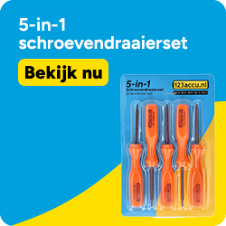 5-in-1 schroevendraaierset (123accu huismerk)