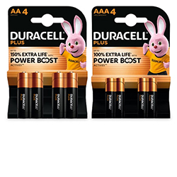 Duracell Plus Power Boost 150% Extra Life