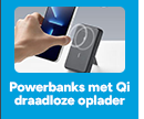 Powerbanks met Qi draadloze oplader