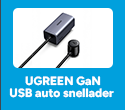 Klaar voor de herstart Ugreen GaN USB auto snellader