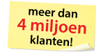 meer dan 4 miljoen klanten!